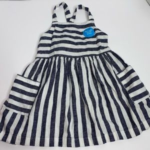 Carters NWT Linen striped dress 18m dress